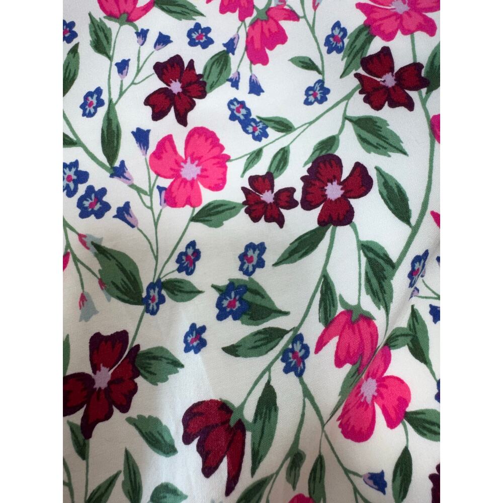 Y2K Women’s Baby Doll Cami Floral Mini Dress Sz M Pink V Neck Milk Maid Old Navy - Picture 7 of 12